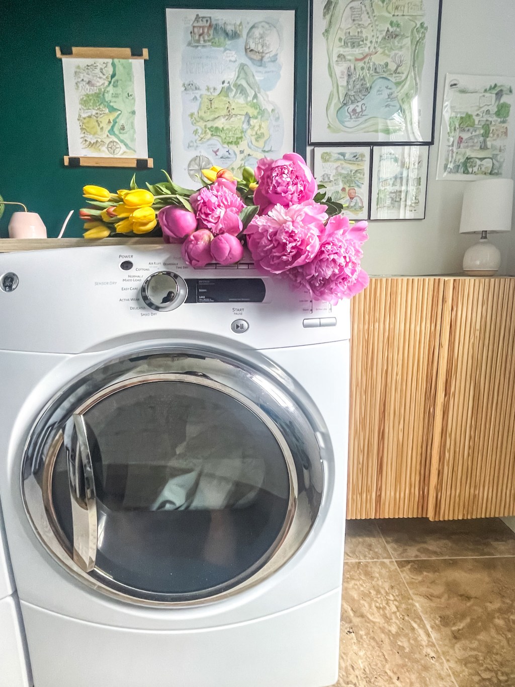 Adding a Touch of Art in the Laundry Room with Elizabeth Wade Studio&nbsp;Art
